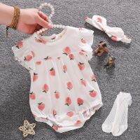 Baby wrap fart garment thin ladies summer baby romper suit summer day princess super of one hundred newborns full moon