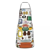 Friends Kee American TV Series Cuisine Grill Baking Apron Antifouling Central Perk Bib Tablier Chef Florist Artisan Aprons