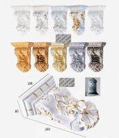 European Plastic Steel Composite Embossed Corbel Corbels Architectural Furniture Decoration Gold Silver Antique Hand Painting