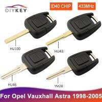 ชิป ID40 DIYKEY 433.92Mhz 2ปุ่ม Fob สำหรับ Opel Zafira Astra A/g BOSCH ASTRA 1999-2005คีย์ Mobil Remote Control