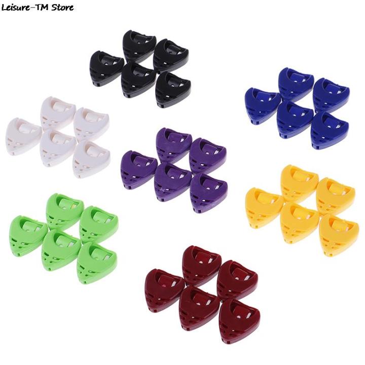 1pc-guitar-dial-clip-picks-box-boxes-fish-special-can-stick-paddle-accessories-7-color-for-choose-guitar-bass-accessories