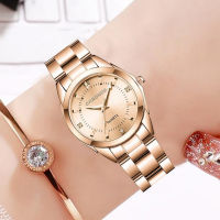 2023นาฬิกา CHRONOS Fashion นาฬิกาผู้หญิงเล็กๆน้อยๆลำลองเกาหลีกันน้ำนาฬิกาผู้หญิงเพชร Minyuan
