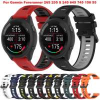 สายนาฬิกาสายสำหรับการ์มินซิลิโคน18 20 22มม.,265 255 245 645 158 55 Vivoactive 4 4 4S 3 Venu 2S 2 Plus S2 Plus Sq 2 Music