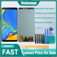 จอ LCD OLED Redsange สำหรับ Samsung Galaxy A9 2018 A920จอแสดงผล A920F หน้าจอสัมผัสสำหรับ Samsung Galaxy A9ประกอบดิจิไทเซอร์จอแอลซีดี2018กับเฟรมกลาง