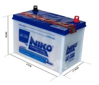 แบตเตอรี่ NIKO NK135R 70AH (เติมน้ำกรดเอง) รุ่นปรับปรุงใหม่ แผ่นกั้นใยแก้ว สำหรับรถกระบะและรถใช้งานทั่วไปที่ใช้ขั้วขวา (R) ***มีใบกำกับภาษี***