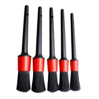 【cw】 5PCS Car Brushes Detailing Set Soft Bristle for Cleaning Dashboard Air Outlet ！ 1