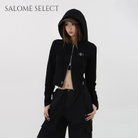 SALOME SELECT เสื้อผ้าแฟชัน2023 เสื้อแจ็คเก็ตผ้าฟลีซขนาดเล็กสำหรับฤดูใบไม้ร่วงและฤดูหนาว เวอร์ชั่นเกาหลี WJK2390ANN 37Z230913