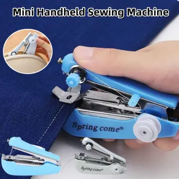 Good Vibes Handy Cloth Sewer Stitch Mini Sewing Machine Portable Handheld  Electric Cordless Tailoring Machine Mesin Jahit Ready Stock