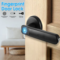 Smart digital fingerprint door lock กลอนประตูไฟฟ้า กลอนล็อคประตู ลูกบิดประตู digital สแกนลายนิ้วมือ รหัสผ่าน / บัตร IC / คีย์เครื่องกล เหมาะสำหรับ กลอนล็อคประตู สำหรับ บานเดี่ยว บานคู่ ประตูอะลูมิเนียม ประตูไม้ ประตูบานสวิง