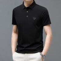 HOT14★Fashion Mens Solid Daily Business Polo Shirt Lapel Golf Cal Tops T-shirt Short-sleeved Homme Outwear Leisure Men Clothing