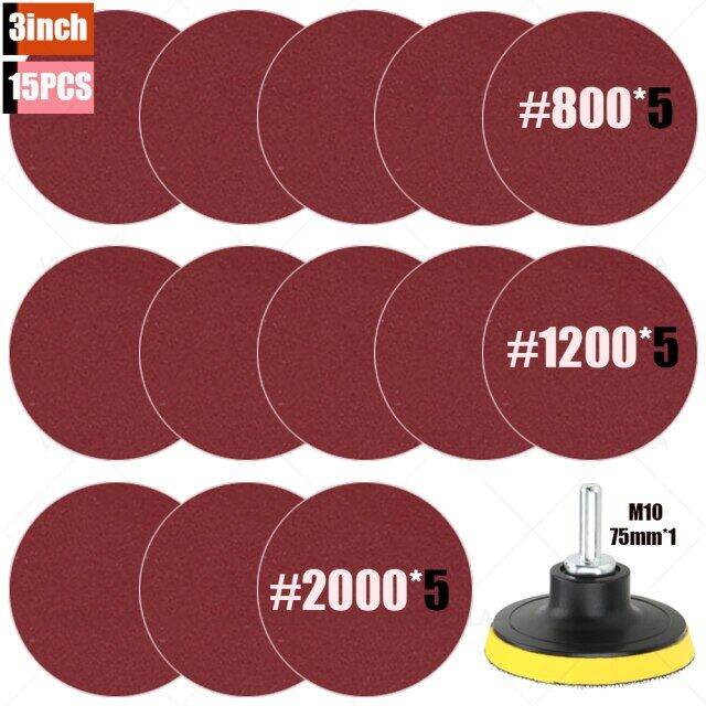 3/2 inch Sanding Discs Pad Sandpaper Abrasive Hand Tools for Car