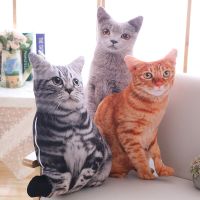 1 Buah 50CM 3D Boneka Kucing Mewah Bantal Lembut Sofa Hidup Lucu Bantal Kamar Mainan Anak-Anak Hadiah Dekorasi Rumah