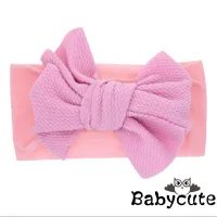 ✪B-BLovely Baby Cotton Big Bow Tie Head Wrap Turban Knot Headband Newborn Girl