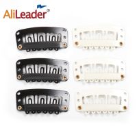 Alileader คลิปหนีบโลหะสำหรับที่ยืดผม6ซี่แบบหนีบหวีสำหรับผมปลอมพร้อมยาง33มม. แข็งแรงเครื่องมือคลิปในผมด้วยตัวเอง12ชิ้น