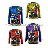 ﹍⊕۞ ☌❐☊Jersey Unisex Motorcycle and Bike Ride Outfit Sweater T-shirt Polka dots Printed 3030