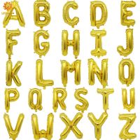 ❁✁ 16-32 Inch Gold Silver A To Z Letter Balloons Surprise Birthday Party Romantic Wedding Decoration Aluminum Foil Globos