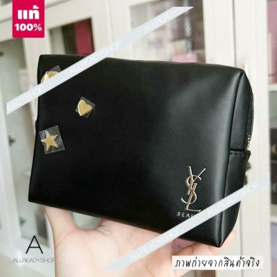 🥇Best Seller🥇  ของแท้ รุ่นใหม่  YSL Yves Saint Laurent Faux Leather Makeup Bag  Vip Gift Premium Gift ( สินค้าจากเค้าเตอร์ )  Vip Gift Premium Gift   แท้ 100%