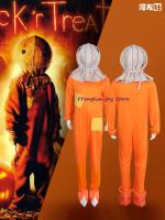 เด็ก Trick R Treat Sam ฟักทองคอสเพลย์ฮาโลวีน Jumpsuit ผู้ชาย Hoodie แขนยาวฟิล์มคลาสสิกภาพยนตร์ชุดสูท