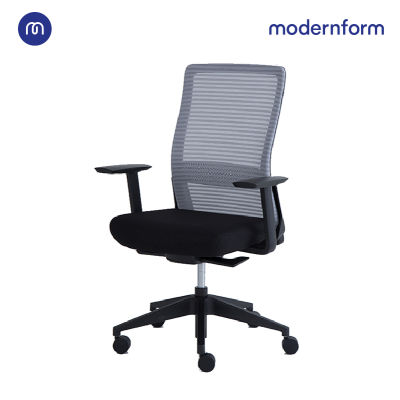 Modernform เก้าอี้สำนักงาน รุ่น Series15S แขนปรับไม่ได้ พนักพิงกลางแบบตาข่าย มีให้เลือก 2 สี  ระบบโยกแบบซิงโครไนซ์ ปรับความสูง