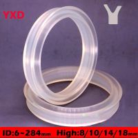 YXD PU Hydraulic Cylinder Piston Rod Grooved U Lip Ring Gasket Oil Seal Transparent Wear Resistance Sealing Ring For Piston Hole Gas Stove Parts Acces