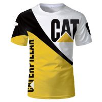 CAT 3D Print T-Shirts Caterpillar Streetwear Men Women Fashion O-Neck Oversized T Shirt Sports Excavator Tees Tops Kids Clothing