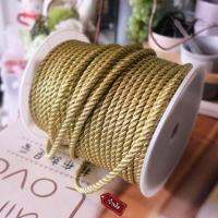 5mm 90cm 1pcs เชือก เชือกเกลียวทอง 1156 (มีให้เลือกหลายสี) ขนาด 5 มิล จำนวน 1y Gold and silver ropes twisted