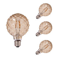 G95 Ice Shape Diamond Edison LED Filament Bulb 4W 2200K 220 Gold Tint Led Lamp Dimmable E27 Decorative Household Lamp Chandelier