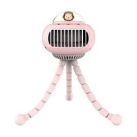 Stroller Fan 3600MAh Portable Bladeless USB Mini Baby Handheld Small Fan Rechargeable Folding Outdoor Cooler Fan