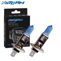 2pcs H1 55W 12V Super Bright Halogen Bulb Car Headlight Lamp Fog Lights High Power Auto Light Bulbs 5000K White