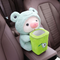 Car Trash Bins Cute Pig Panda Tissue Car Accessories Interior Trash Car Storage Bucket Female Umbrella Key Phone Storage 2023