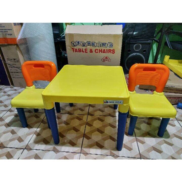 Bigbox Kiddie Table and Chair for 2 without compartment on the table