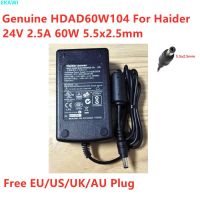 ของแท้จาก Haider HDAD60W104 24V 2.5A 60W 5.5x2 5อะแดปเตอร์ AC มมสำหรับเครื่องชาร์จแหล่งจ่ายไฟหน้าจอ