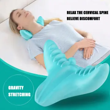 Over the head outlet relaxation pillow