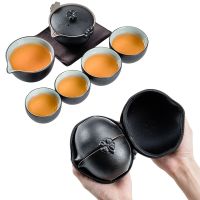 TANGPIN Ceramic Teapot Gaiwan Teacup A Tea Sets Portable Travel Tea Set Drinkware