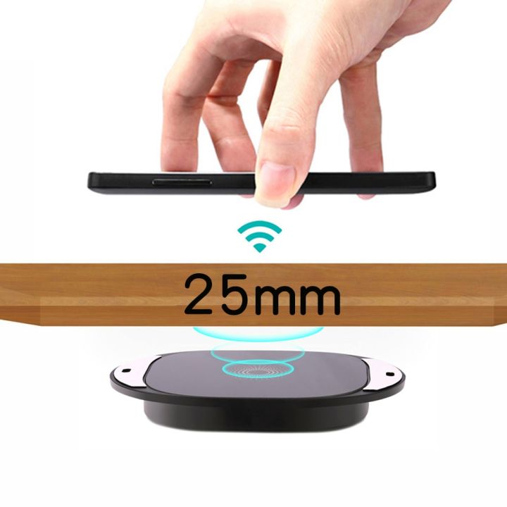 ที่ชาร์จเทคโนโลยีไร้สายระยะไกล20มม-โต๊ะ-samsung-iphone-xr-หินอ่อนดูดซับแบบตั้งโต๊ะเฟอร์นิเจอร์ที่มองไม่เห็น11pro