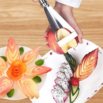 Fruit Carving Knife DIY Platter Best Kitchen Gadgets Apple Peeler Fruit Cutter Household Stainless Steel Push Planer KnifeTH