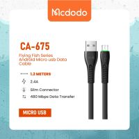 【Taotao Electronics】 Mcdodo CA-675ชุดปลาบินแอนดรอยด์ไมโครยูเอชบีสายข้อมูลไฟ LED 1.2เมตร