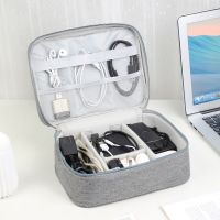 Electronic accessory storage bag multi-functional business travel USB cable bag digital gadget zipper storage bag