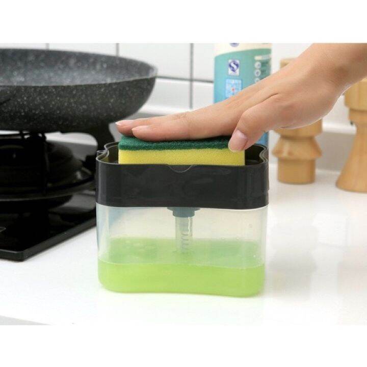 Liquid detergent pump organizer with free sponge Lazada PH