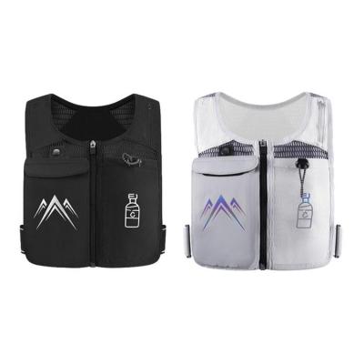 Fishing Vest With Pockets Breathable Running Accessories For Men Vest For Men Casual Fishing Vest For Men With Multi-Pockets 500ML kettle For Night Running ideal