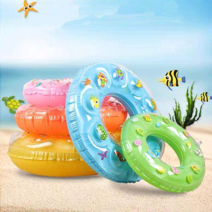 60/70/80/90cm Crystal thick inflatable swimming ring pool,floating tube ...