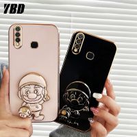 เคสโทรศัพท์ซูเปอร์มาริโอลายการ์ตูนพับเป็นขาตั้ง YBD เข้ากันได้กับ Vivo Z1 Pro Z5X 2020 Y19 U3 1915 1951 1918เคสฝาหลัง TPU แบบนิ่ม