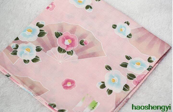 cw-quality-style-handkerchiefcotton-camellia-fan-handkerchief-48cmx48cmhe-best-gift-for-a-friend