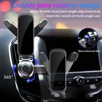 Car Mounted Air Outlet Bracket Without Air Blocking Bracket Horizontal Car Phone Outlet Car Mobile And Bracket Gravity Navigation Air Vertical B8T6