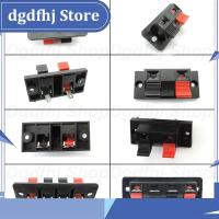 Dgdfhj Shop 2pcs/lot Connector Terminal 2P 4P Push In Jack Spring Load Audio Speaker Terminals Breadboard Clips