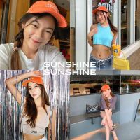 asissyclub - What a good day cap in SUNSHINE หมวกแก๊ปทรงสวย สีส้ม