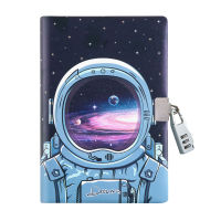 Diary A5 Notebook with Lock Cute Office Journal Notepad Universe Agenda Planner Organizer Travelers Note Book Daily Sketchbook