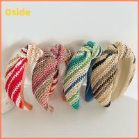 OSIDE เส้นใยโพลีเอสเตอร์ ที่คาดผมผูกโบว์ อุปกรณ์เสริมผม อีลาสติก ที่พันศีรษะ ของใหม่ ที่คาดผม แต่งงานในงานแต่งงาน