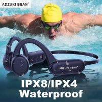 True Bone Conduction Earphone IPX8 Waterproof Swimming Headphones Bluetooth Wireless IPX4 Sports Headset TWS with Mic SD Card