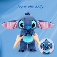 Disney Lilo &amp; Stitch Original Stitch Plush Toy 33Cm Ears Movable Kawaii Anime Soft Stuffed Plushie Doll Home Kids Christmas Gift